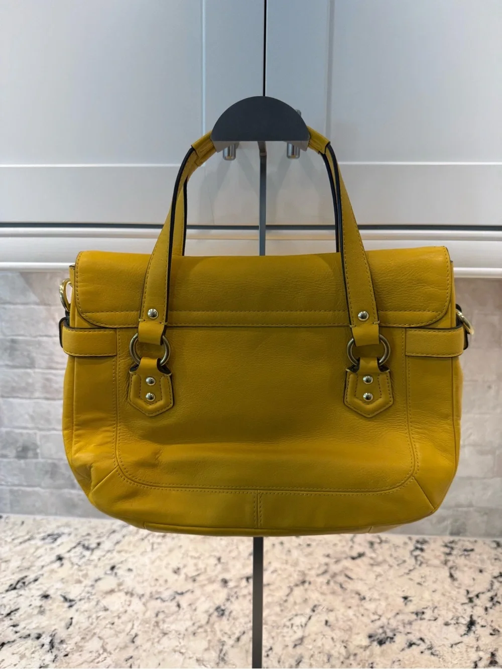 Coach EUC Yellow Leather Soho Satchel w/Hangtag